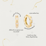 The Ophelia Hoops | Satin Ivory