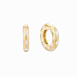 The Ophelia Hoops | Satin Ivory