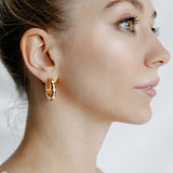 The Ophelia Hoops | Satin Ivory