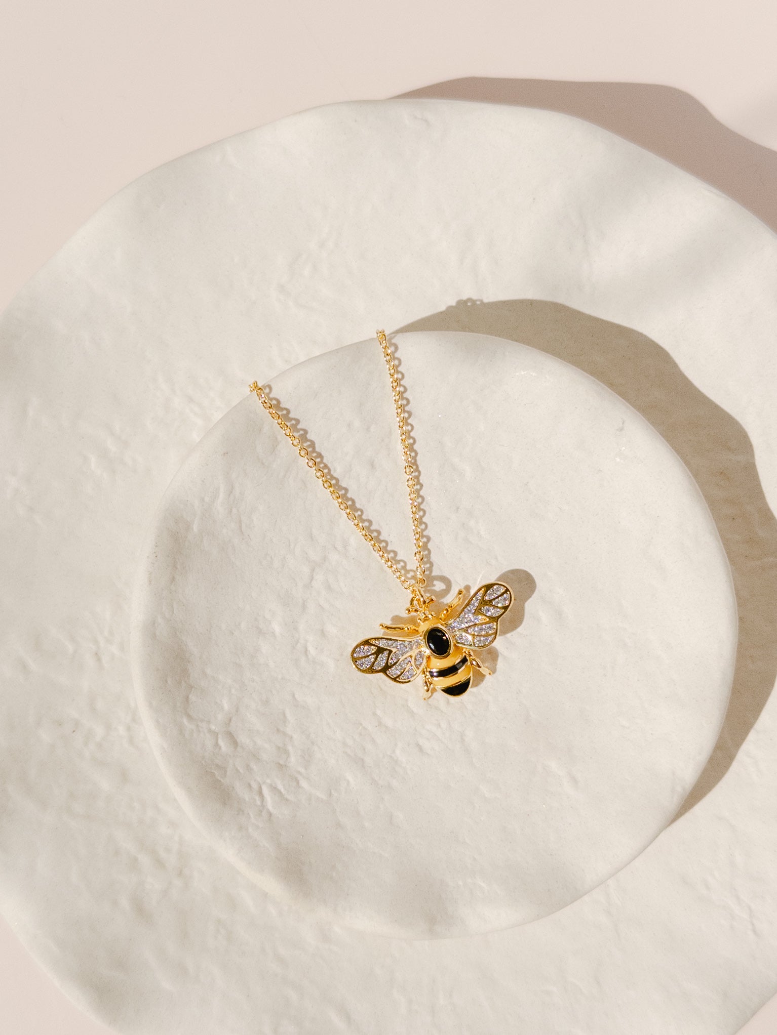 Bee Jewelry Bee Pendant Necklace Bee Necklace Malta Bee Jewelry Gift Bridgerton Bee Gold Plated