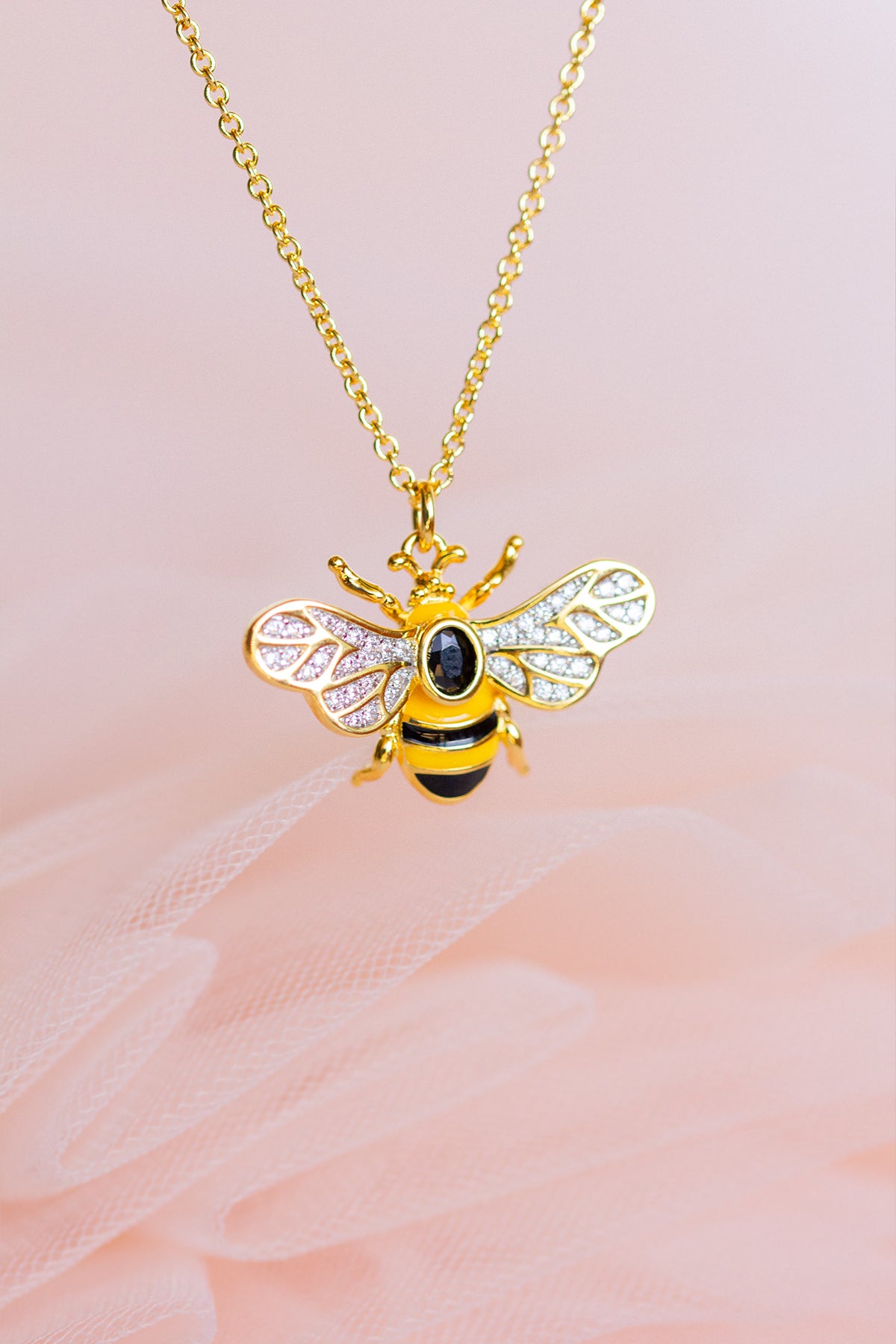 Bee Jewelry Bee Pendant Necklace Bee Necklace Malta Bee Jewelry Gift Bridgerton Bee Gold Plated
