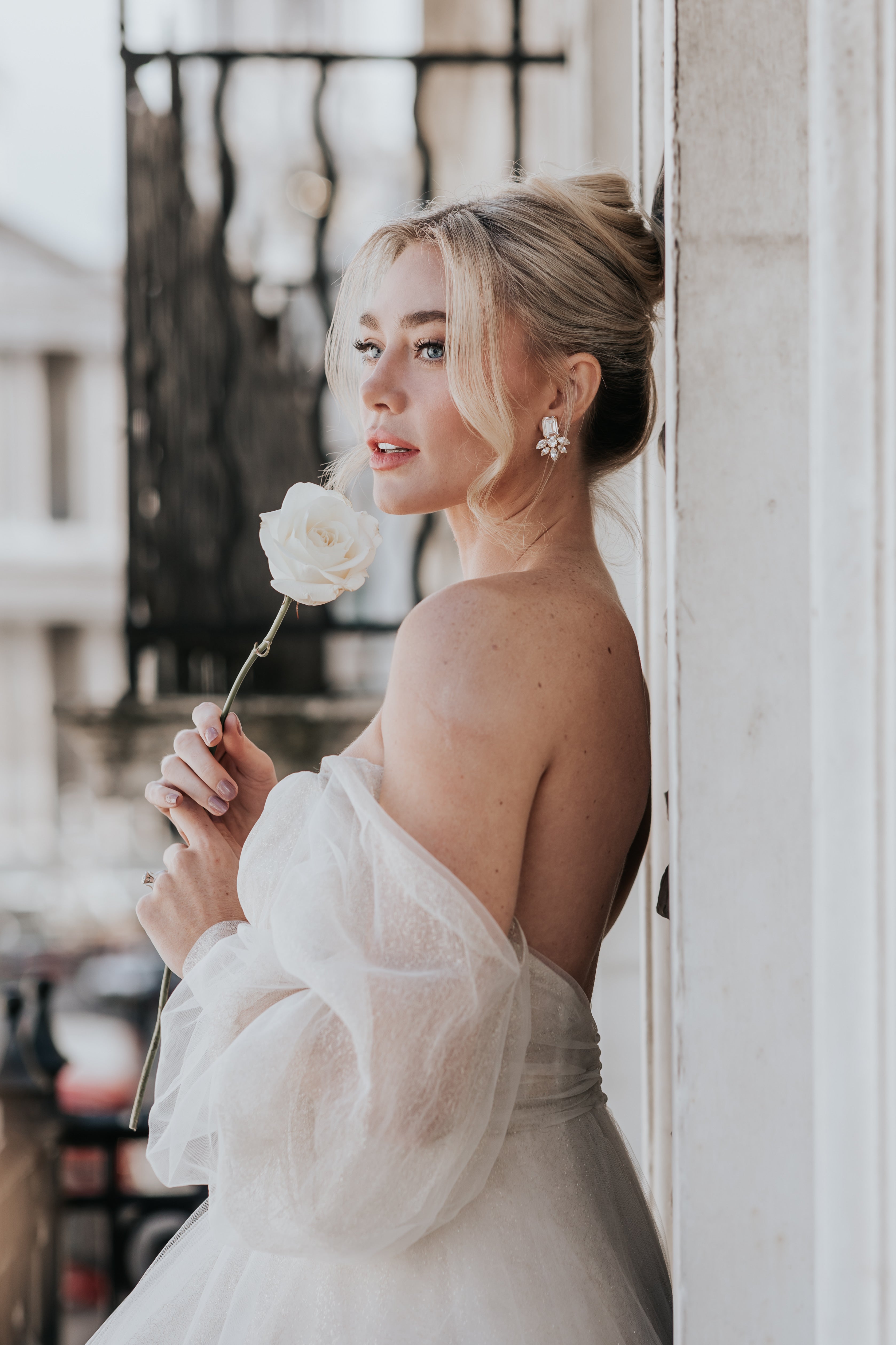 Kensington Bridal Crystal Stud Earrings UK bride
