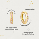 The Ophelia Hoops | Romantic Blush