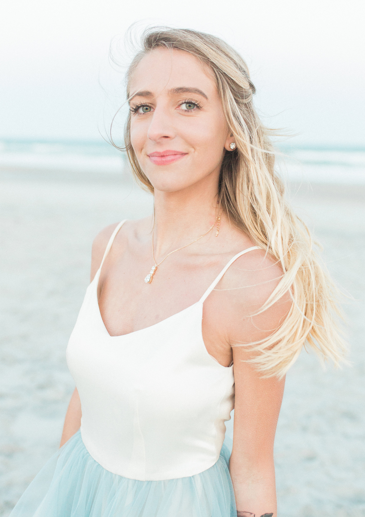 Brianna necklace in crystal, jewelry designed and made by Sarah Gauci in Malta. 925 Sterling Silver base Chain, 16K Gold, Rose Gold or Silver Plated.