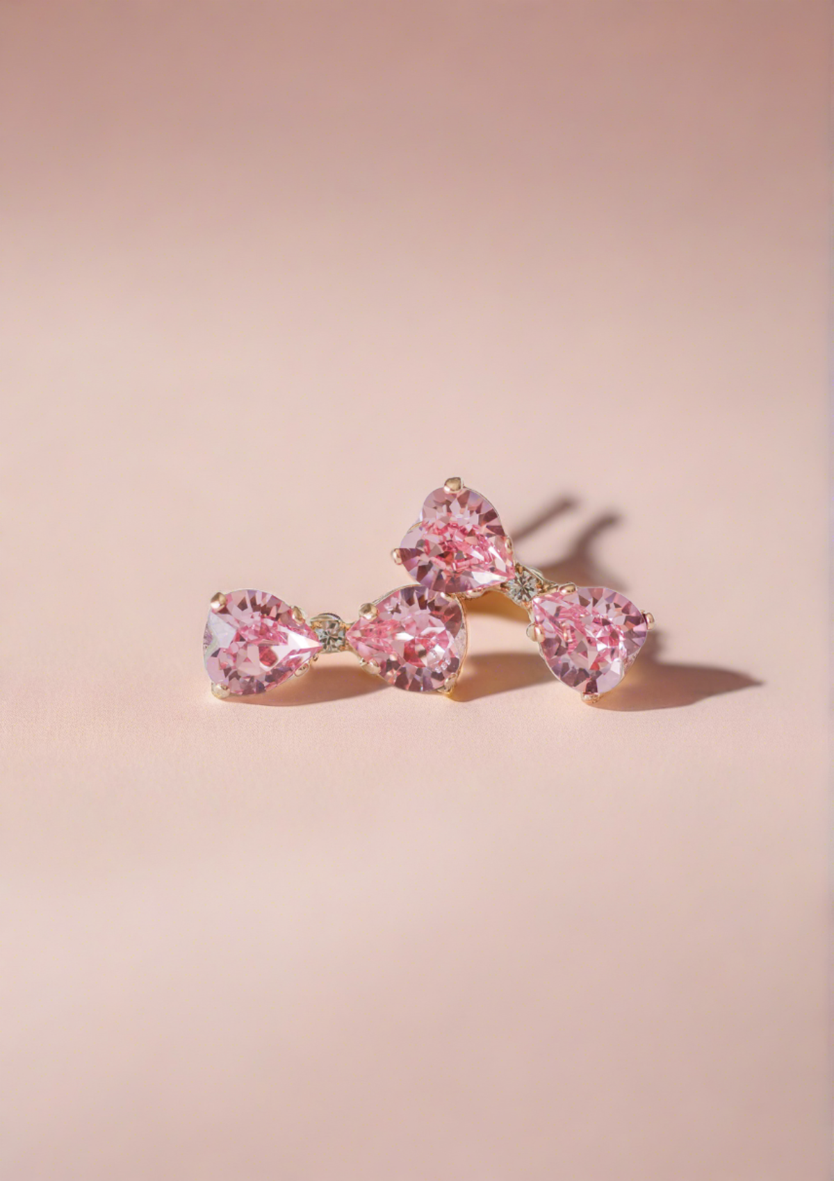 Marie Bow earrings, designed as part of the Marie Collection by Sarah Gauci in Malta. Gold Plating.