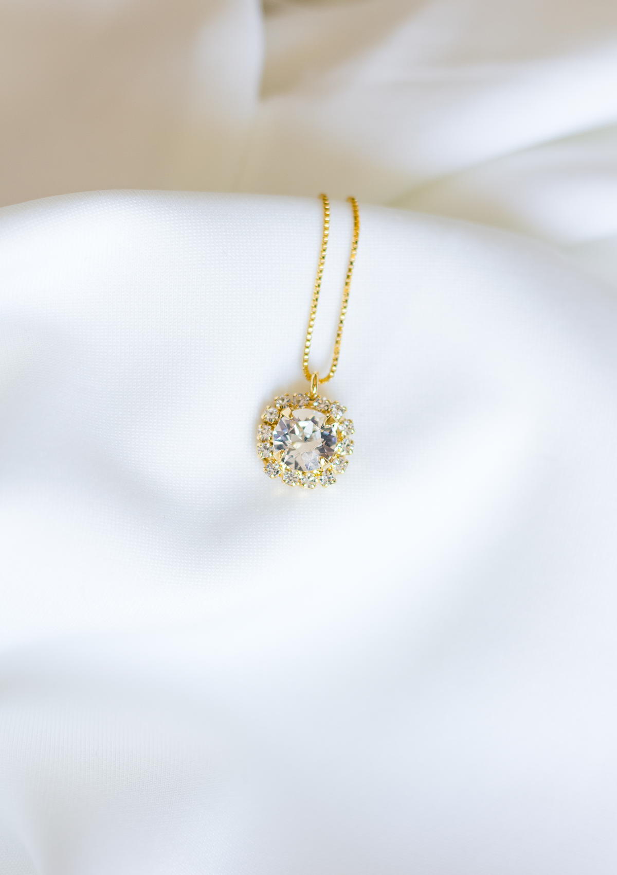 Cassiopeia necklace, jewelry designed and made by Sarah Gauci in Malta. Crystal. 925 Sterling Silver base Chain, 16K Gold, Rose Gold or Silver Plated.