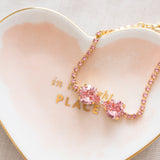 Marie Bow Bracelet, jewelry designed and made by Sarah Gauci in Malta. 16K gold plated or Rose Gold Plated.