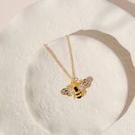 Bee Jewelry Bee Pendant Necklace Bee Necklace Malta Bee Jewelry Gift Bridgerton Bee Gold Plated
