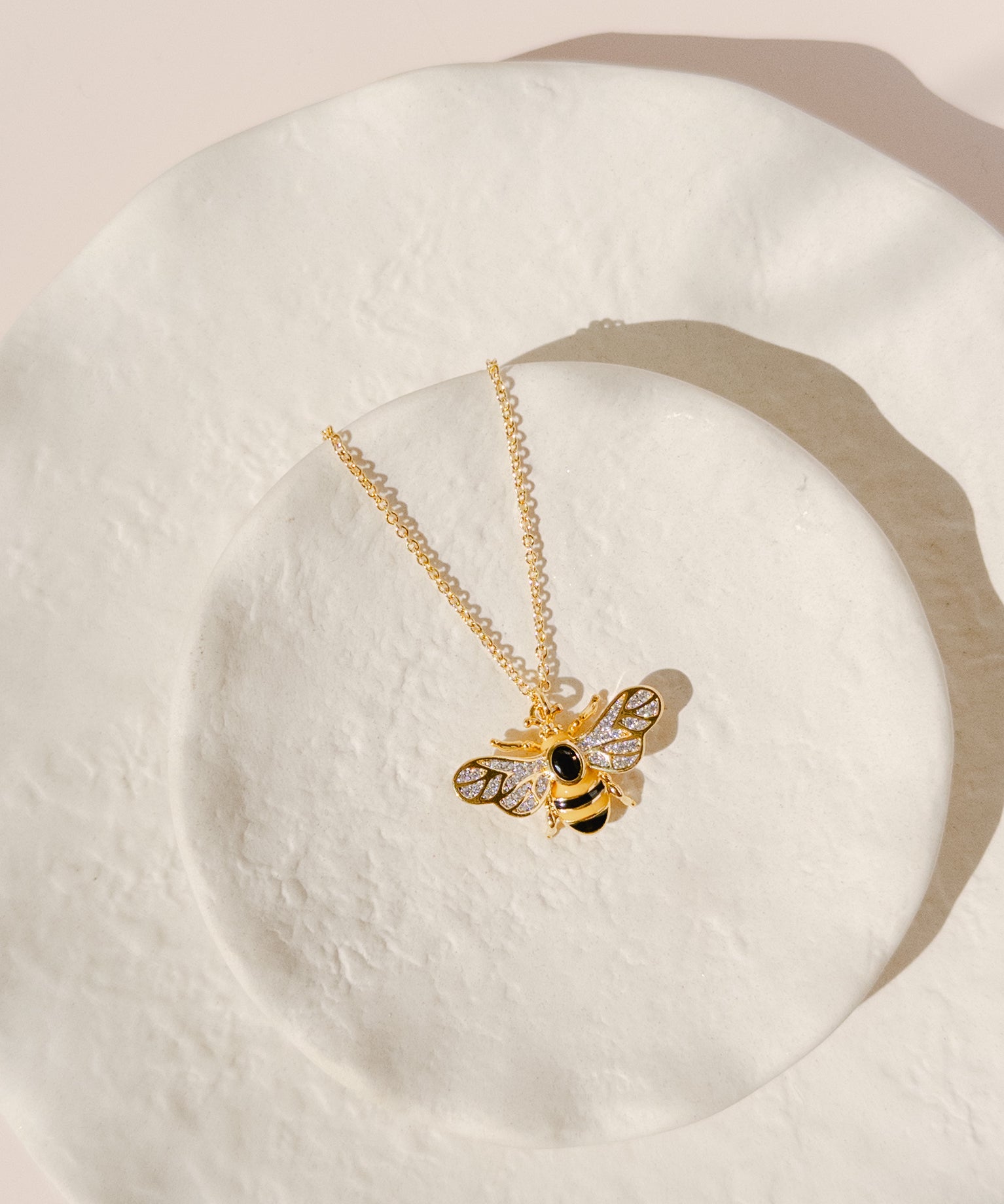 Bee Jewelry Bee Pendant Necklace Bee Necklace Malta Bee Jewelry Gift Bridgerton Bee Gold Plated