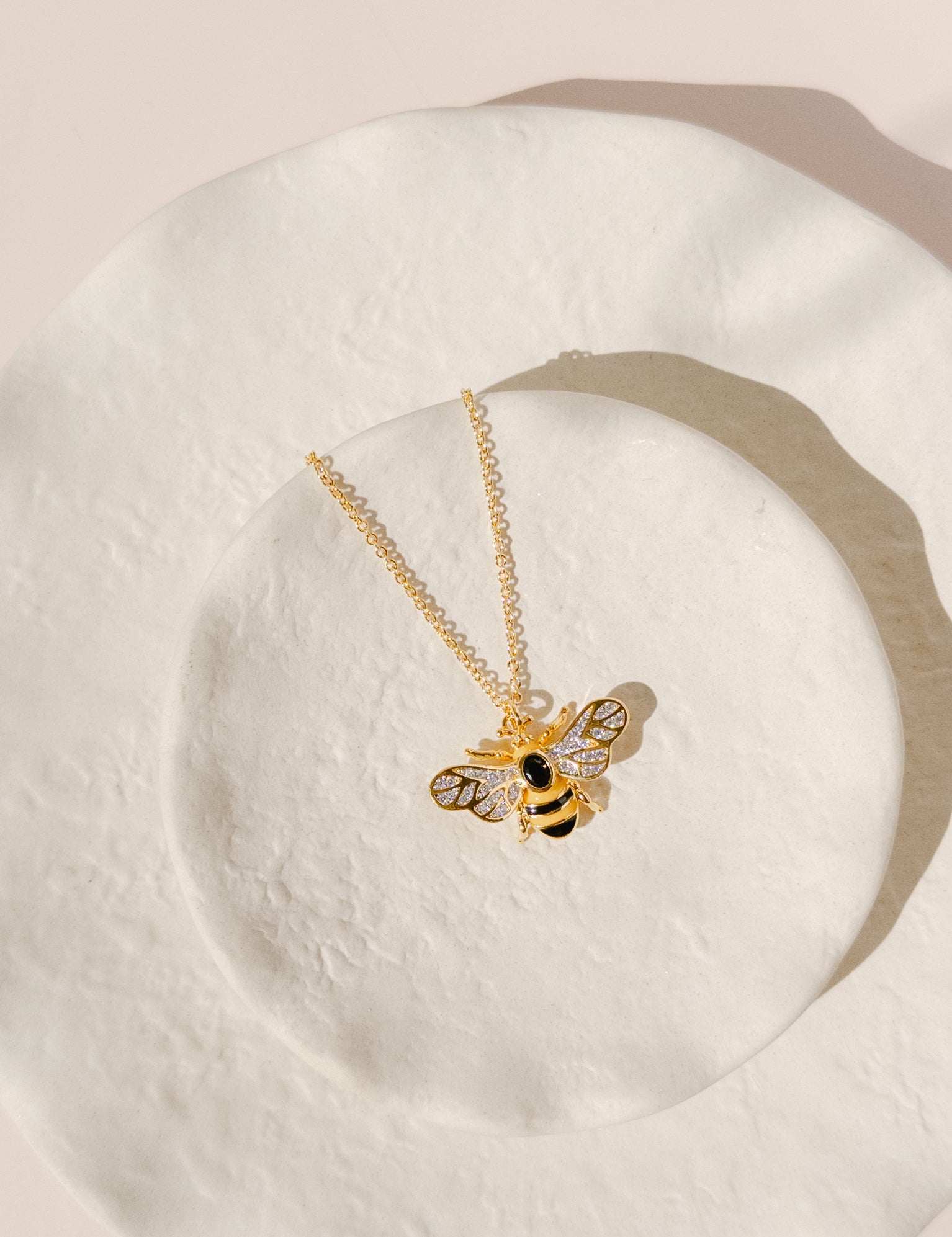 Bee Jewelry Bee Pendant Necklace Bee Necklace Malta Bee Jewelry Gift Bridgerton Bee Gold Plated