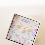 Bride Jewelry Bridesmaid Jewelry Sets Bridesmaid Pendant Bridesmaid Earrings