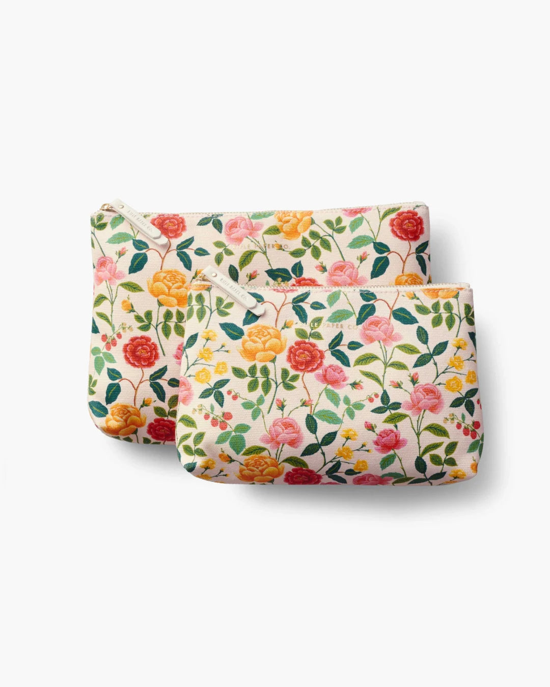 Two floral-patterned pouches gift set for her by Sarah Gauci