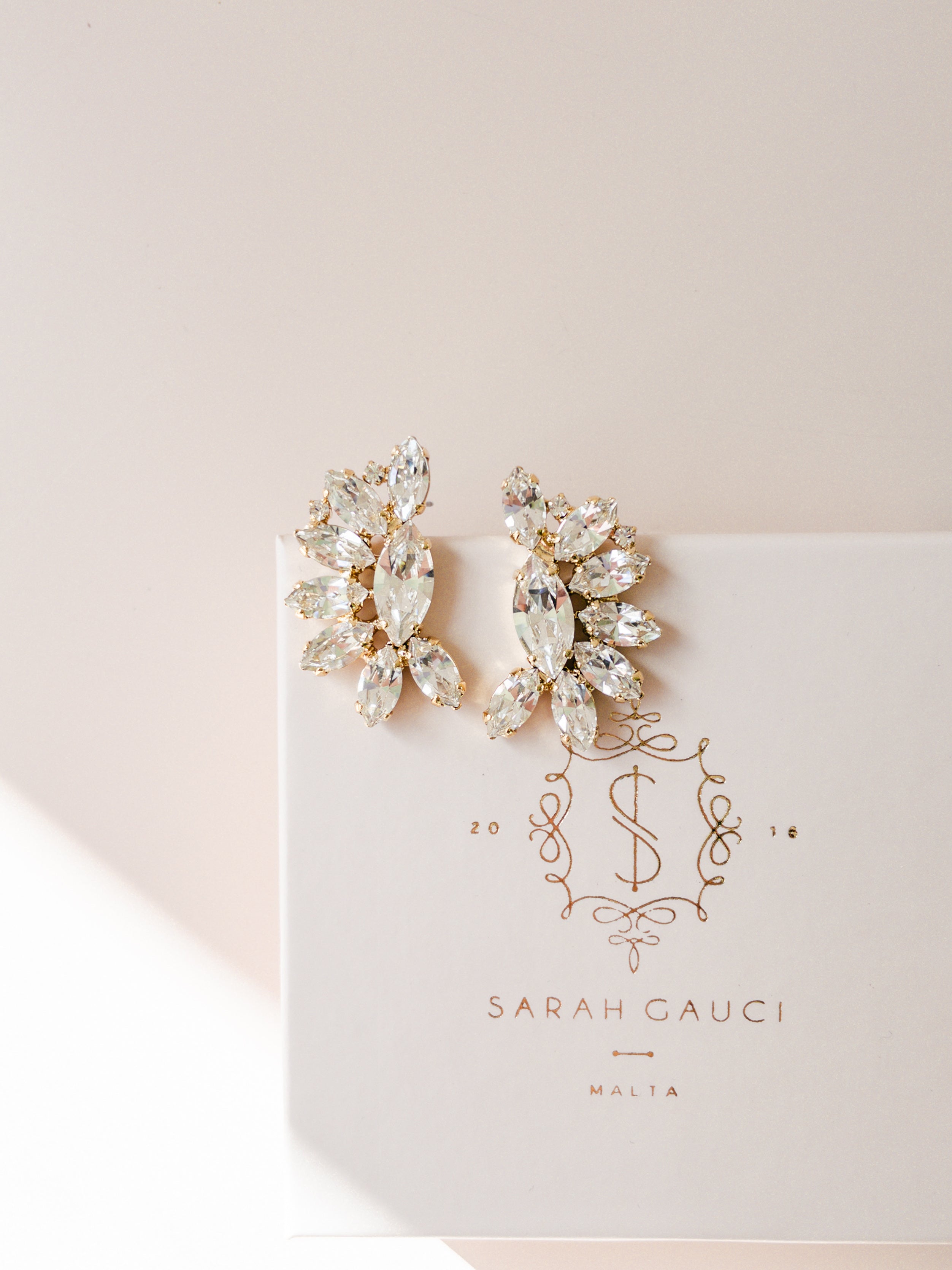 Sarah Gauci Jewelry Malta Statement Earrings for Wedding and Wedding Guests