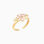 Floral Ring Adjustable Floral Ring Pink adjustable ring cherry blossom ring