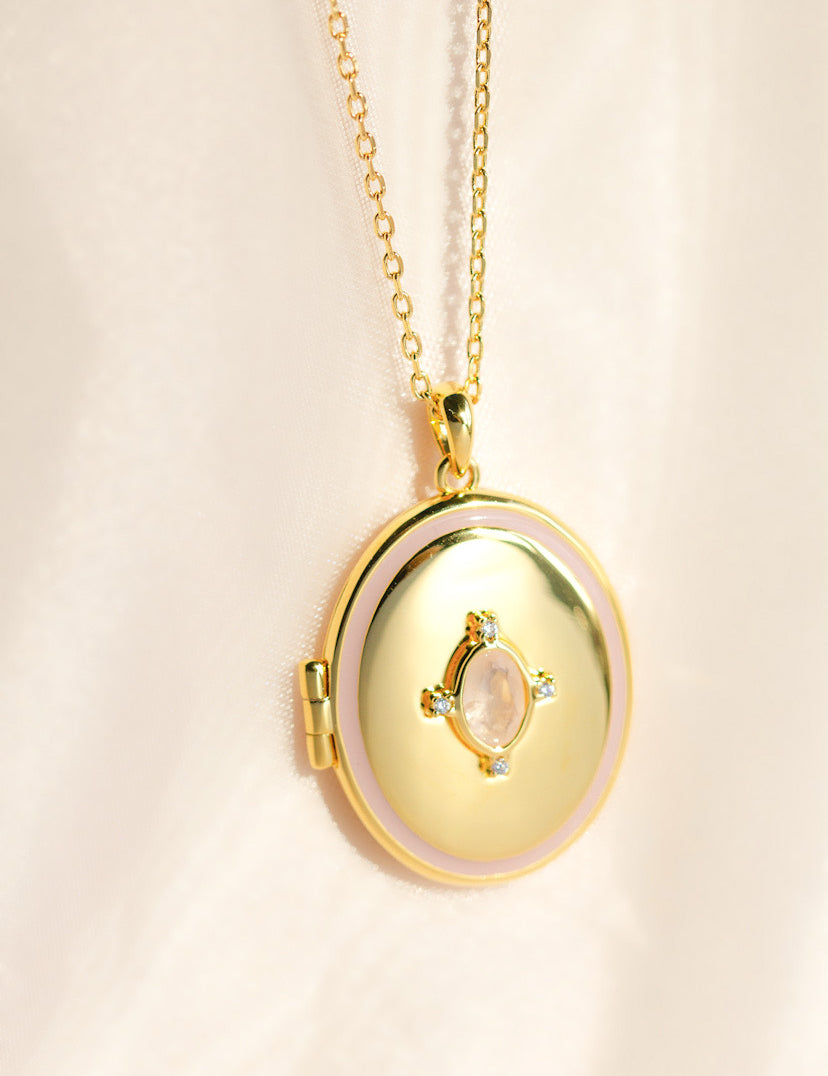 Gemstone Locket Necklace Malta Locket Malta Sarah Gauci Jewelry Photo Locket Necklace Christmas Gift Malta