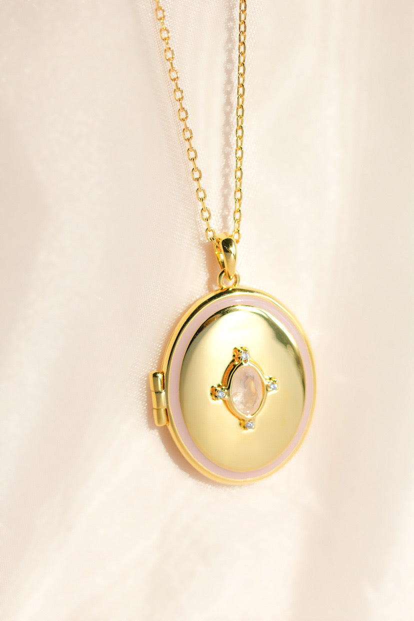 Gemstone Locket Necklace Malta Locket Malta Sarah Gauci Jewelry Photo Locket Necklace Christmas Gift Malta