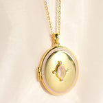 Gemstone Locket Necklace Malta Locket Malta Sarah Gauci Jewelry Photo Locket Necklace Christmas Gift Malta