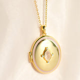 Gemstone Locket Necklace Malta Locket Malta Sarah Gauci Jewelry Photo Locket Necklace Christmas Gift Malta