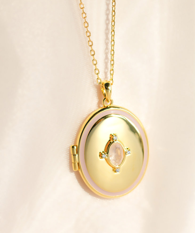 Gemstone Locket Necklace Malta Locket Malta Sarah Gauci Jewelry Photo Locket Necklace Christmas Gift Malta