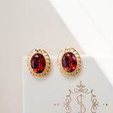 The Mabel Earrings | Crimson