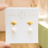 The Scallop Earrings | Pearl