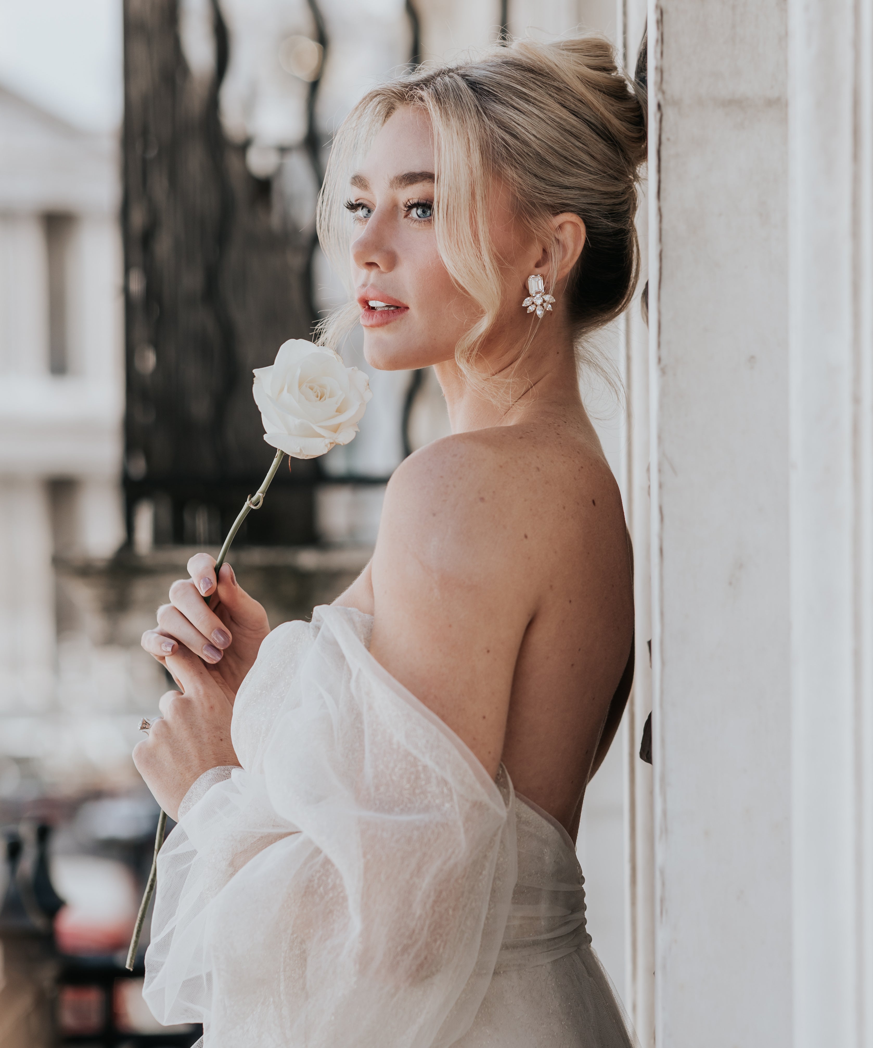 Kensington Bridal Crystal Stud Earrings UK bride