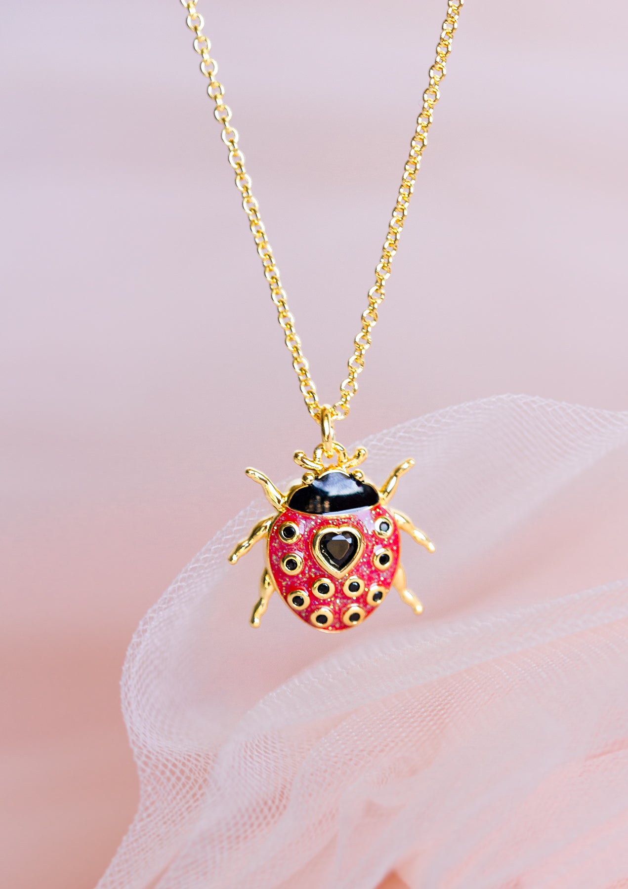Cute Ladybird Necklace by Sarah Gauci Malta
