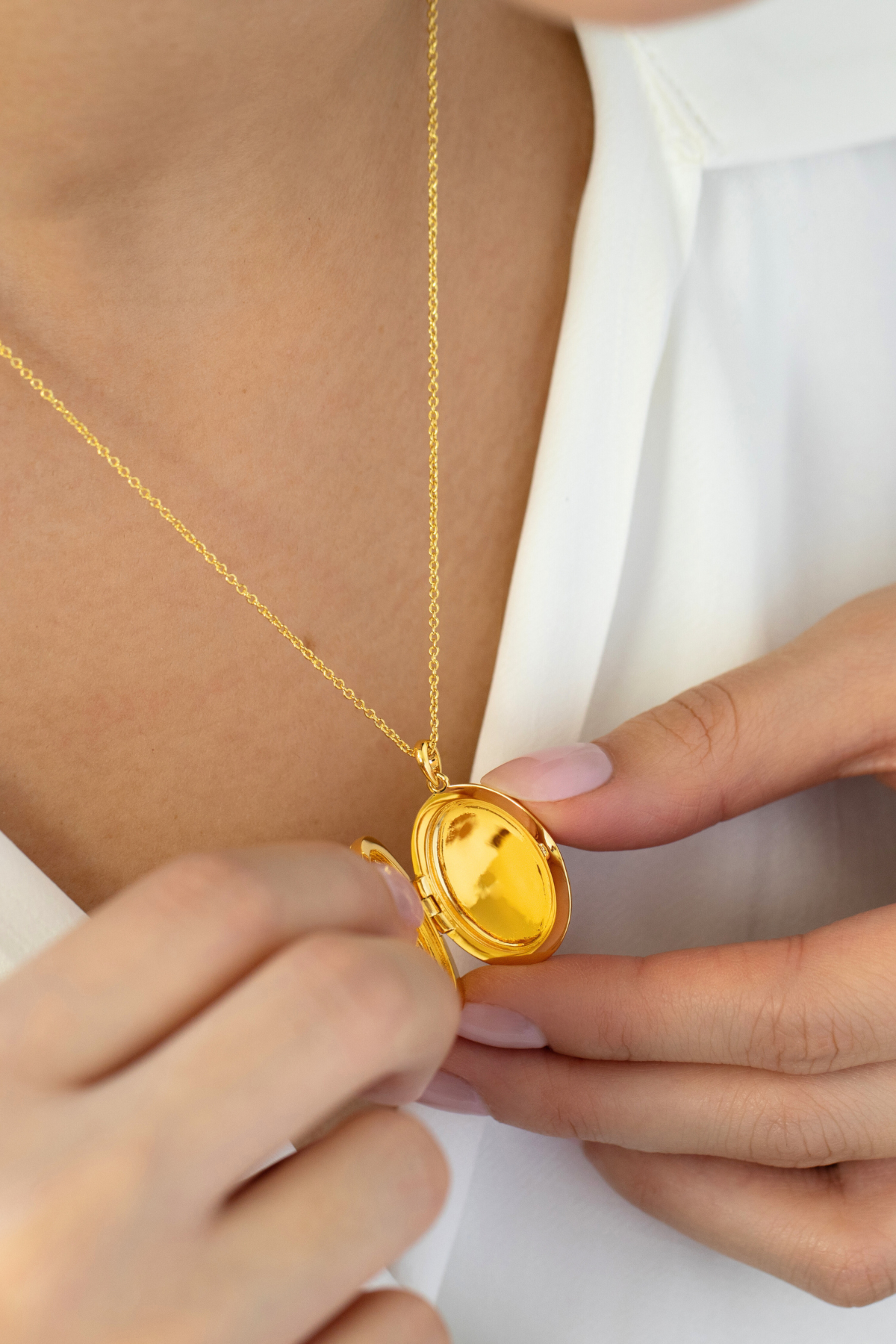 Gold Plated Locket Necklace Pink Heart Locket Necklace By Sarah Gauci Holds 2 Photos