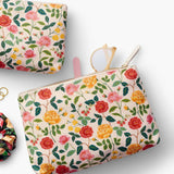 Roses Zippered Pouch Set