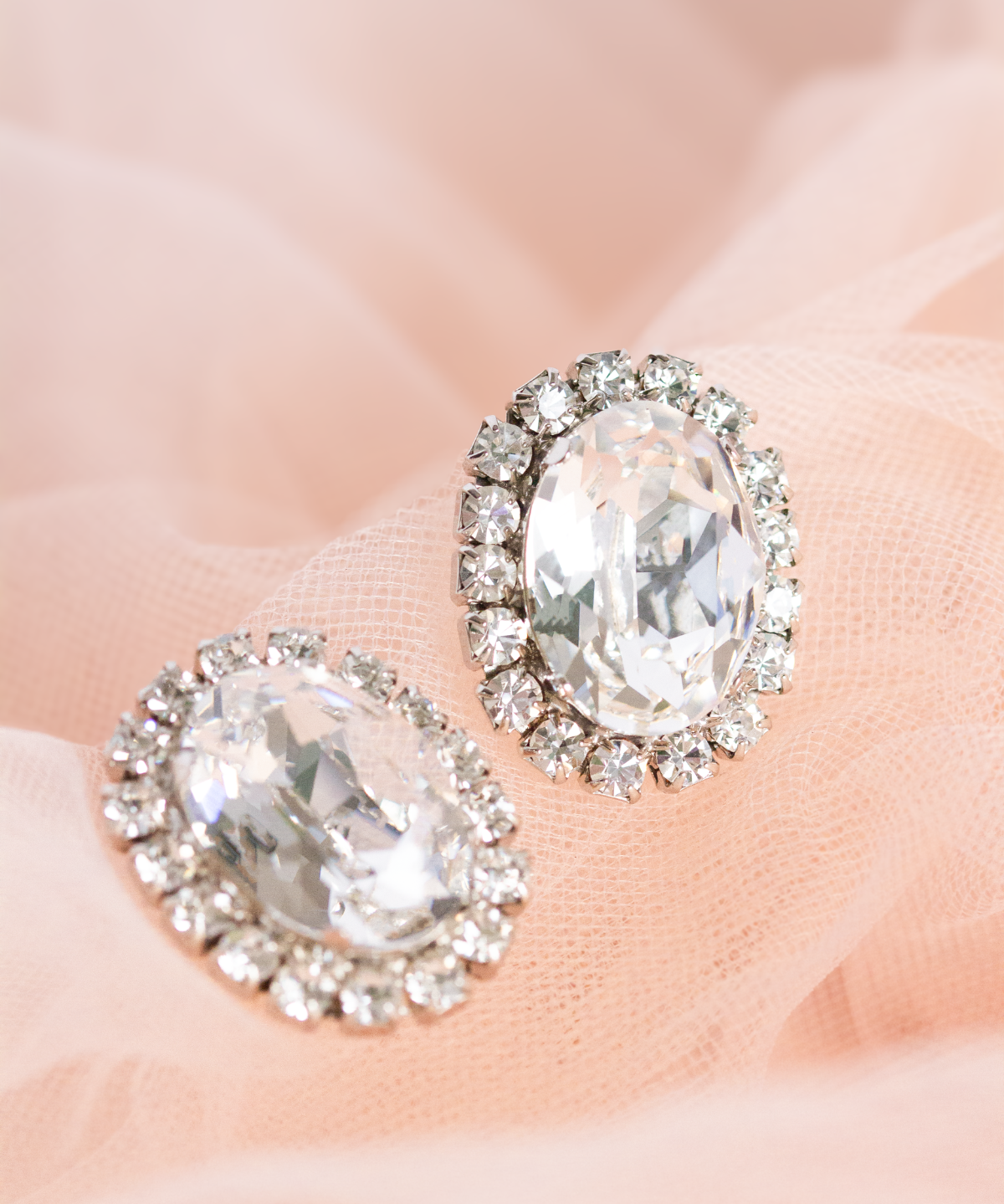 Statement Crystal Stud Earrings for Women