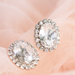 Statement Crystal Stud Earrings for Women
