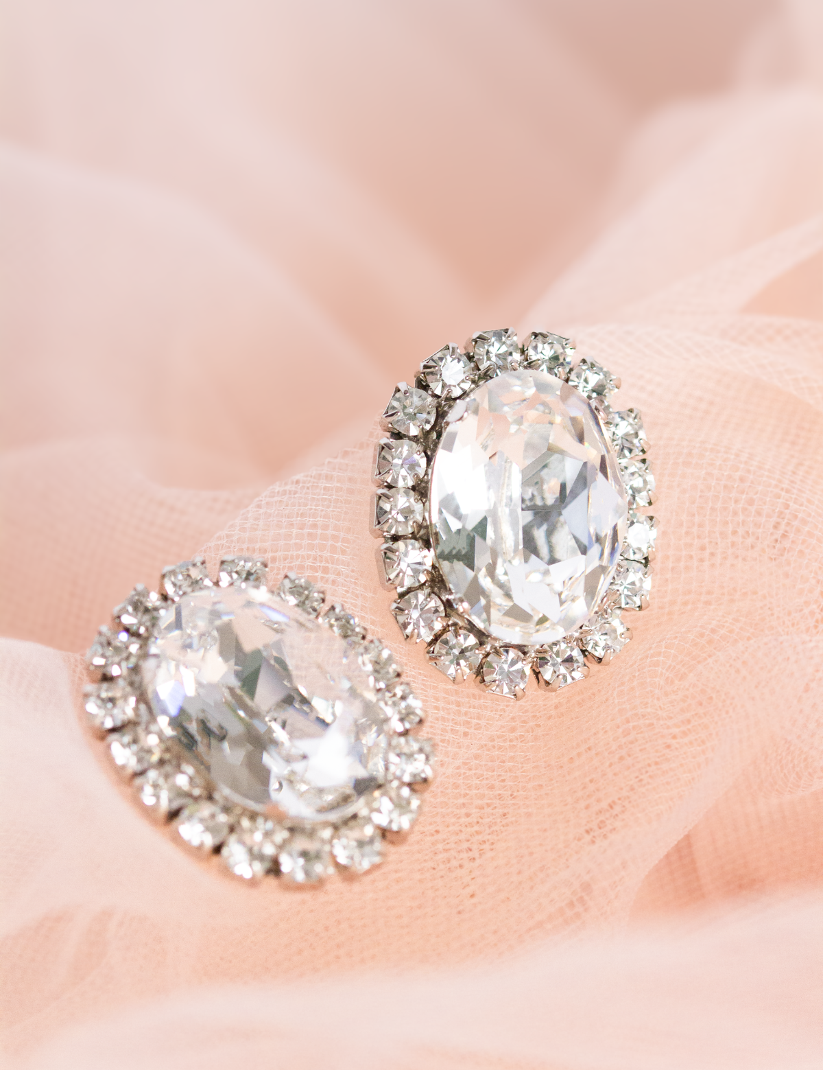 Statement Crystal Stud Earrings for Women