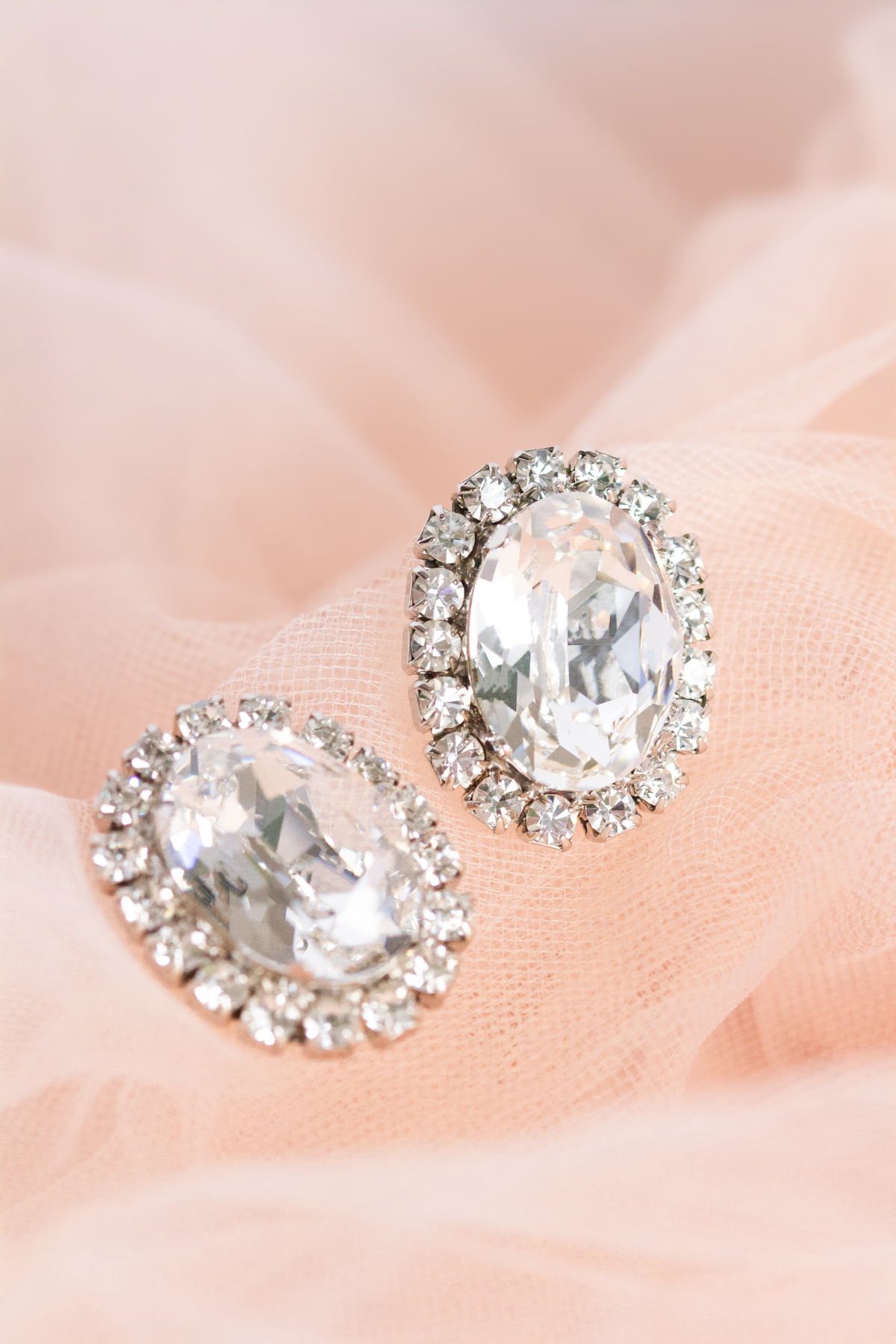 Statement Crystal Stud Earrings for Women