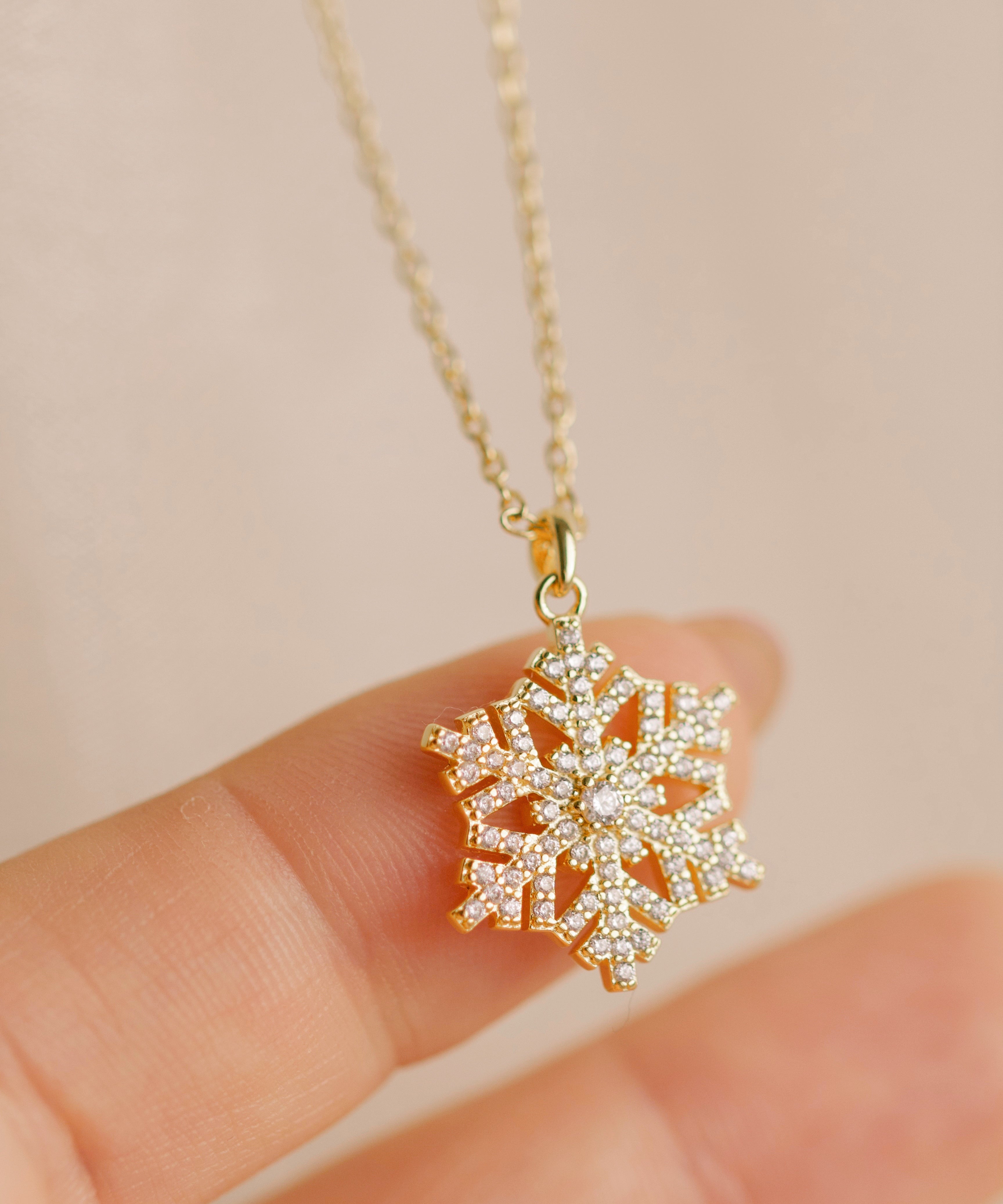Christmas Gifts Malta Sarah Gauci Jewelry Snowflake Pendant Necklace