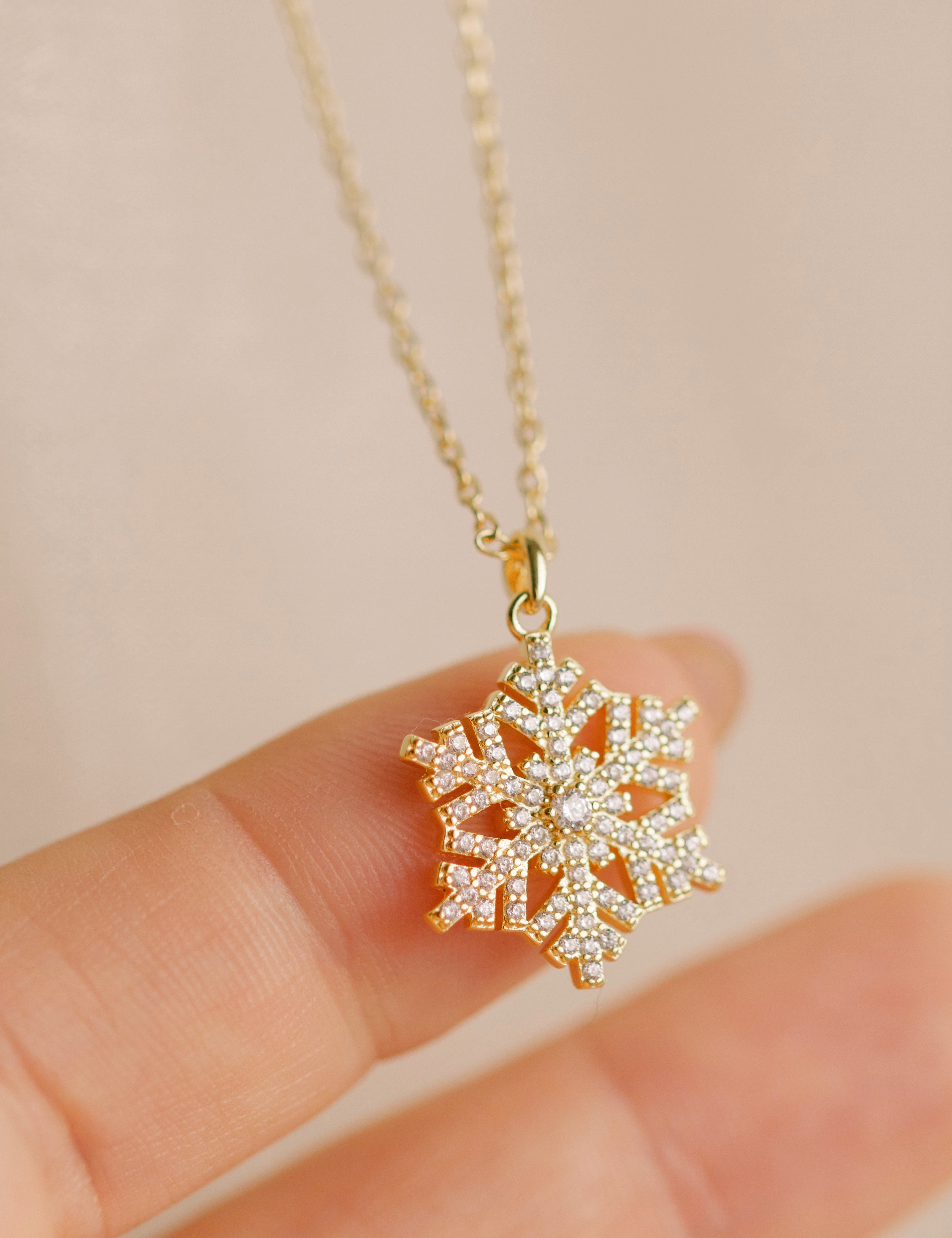 Christmas Gifts Malta Sarah Gauci Jewelry Snowflake Pendant Necklace