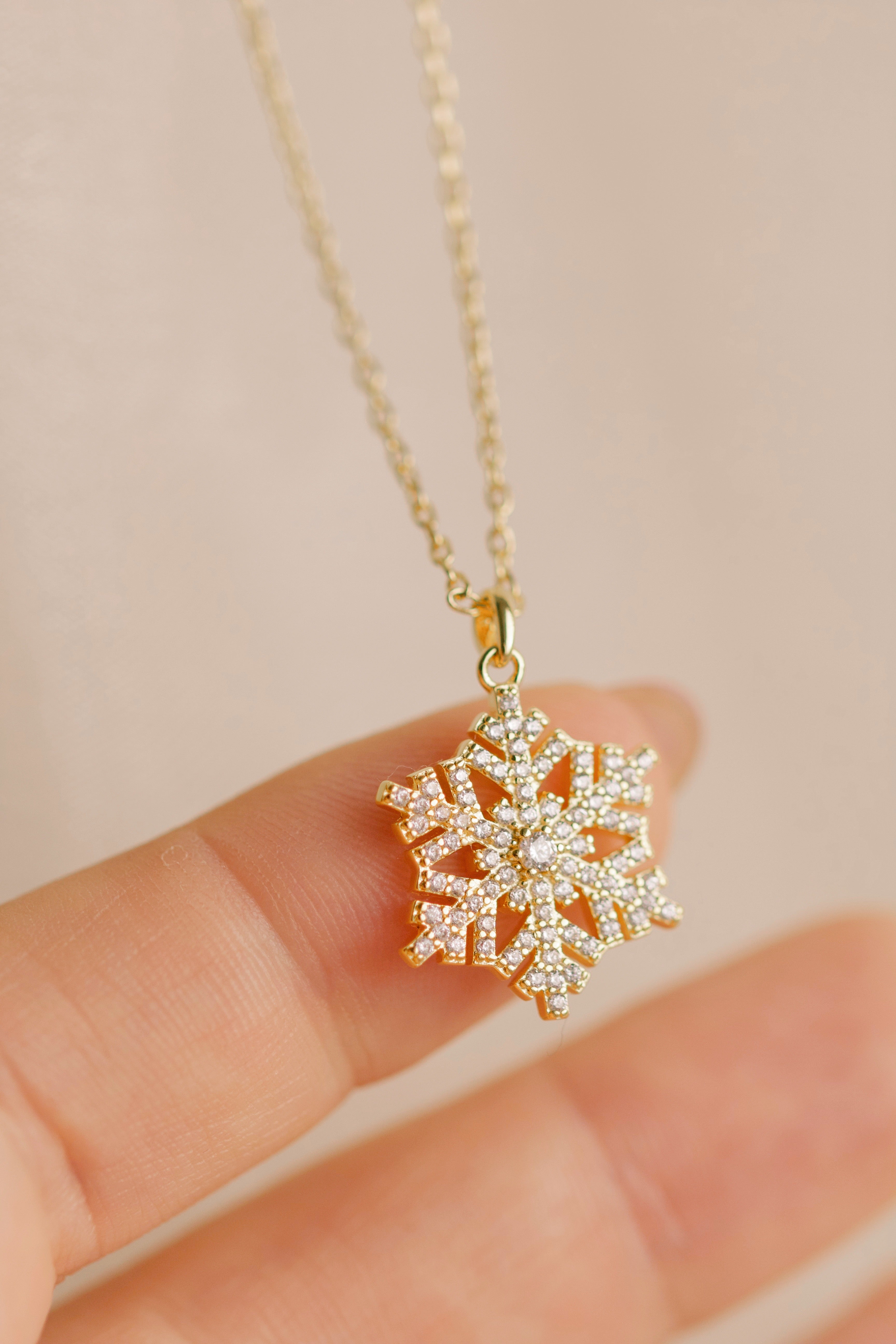 Christmas Gifts Malta Sarah Gauci Jewelry Snowflake Pendant Necklace
