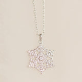 Silver Snowflake Necklace by Sarah Gauci Jewelry Malta