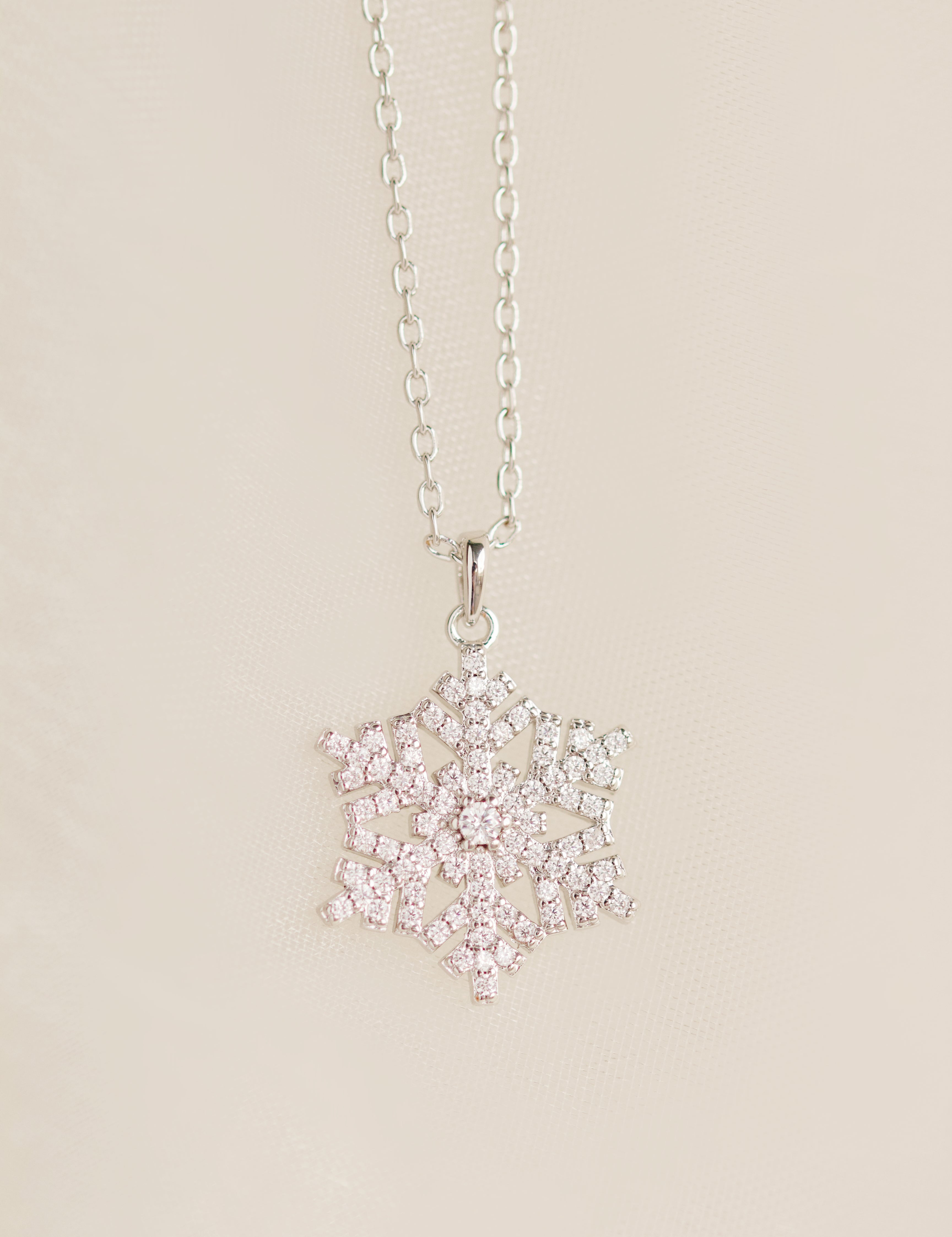 Silver Snowflake Necklace by Sarah Gauci Jewelry Malta