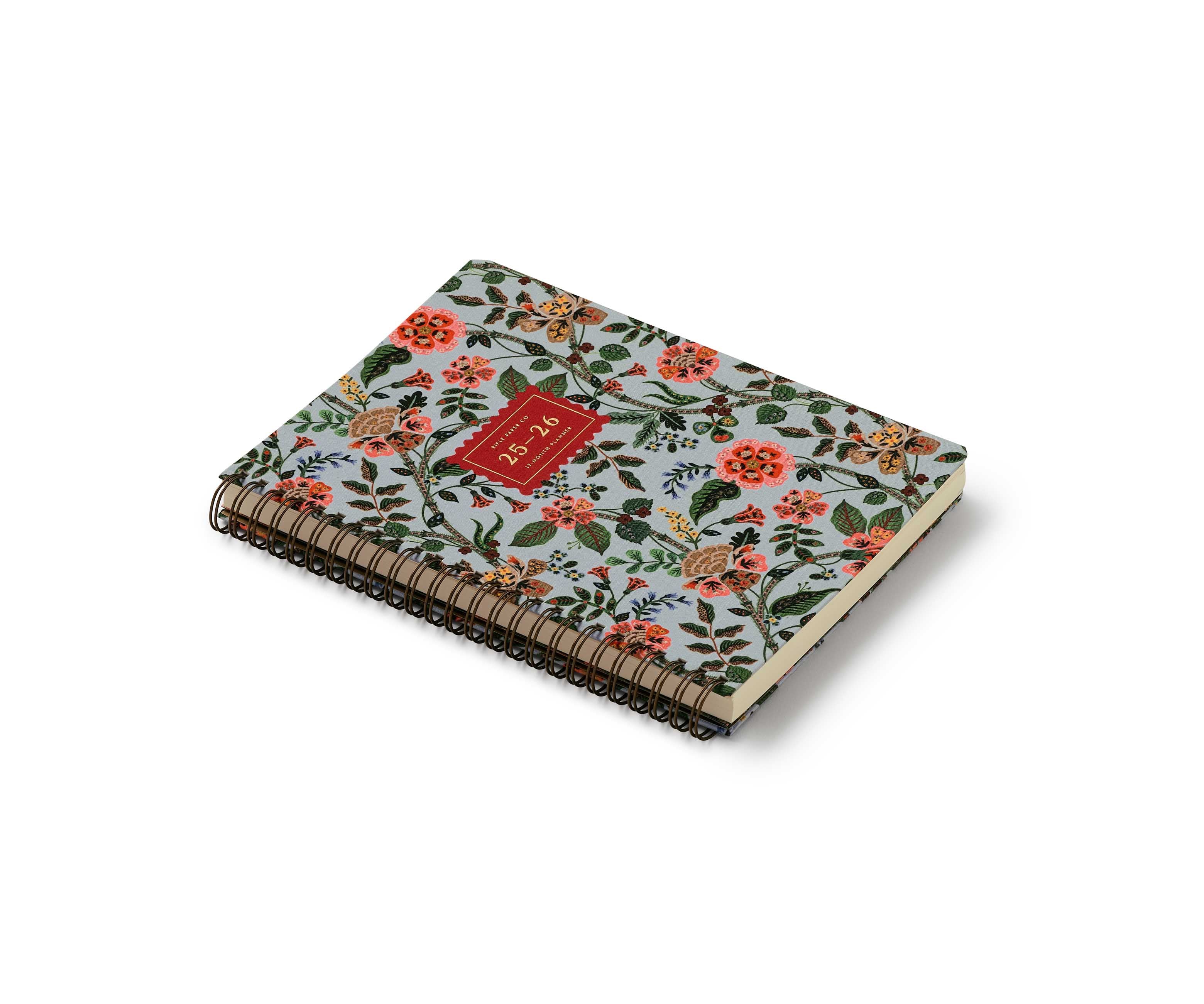 Floral notebook with a red label on a white background Stationery Malta
