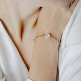 Tennis Gold Plated Crystal Bracelet 