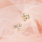 Crystal Wedding Statement Stud Earrings 