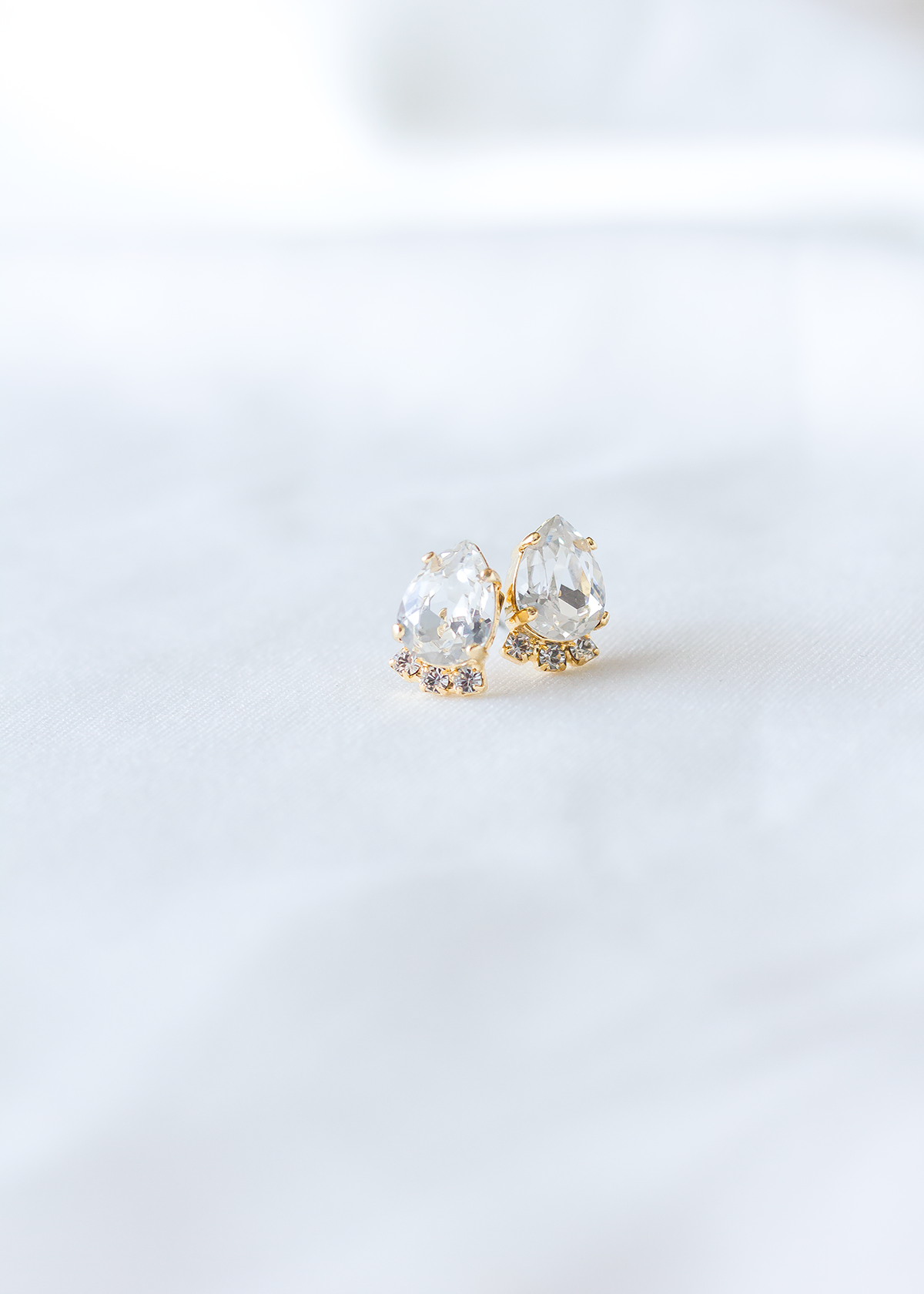 New Bree Studs to wear everyday or gift to someone special, jewelry designed and made by Sarah Gauci in Malta. 24K gold Plated.