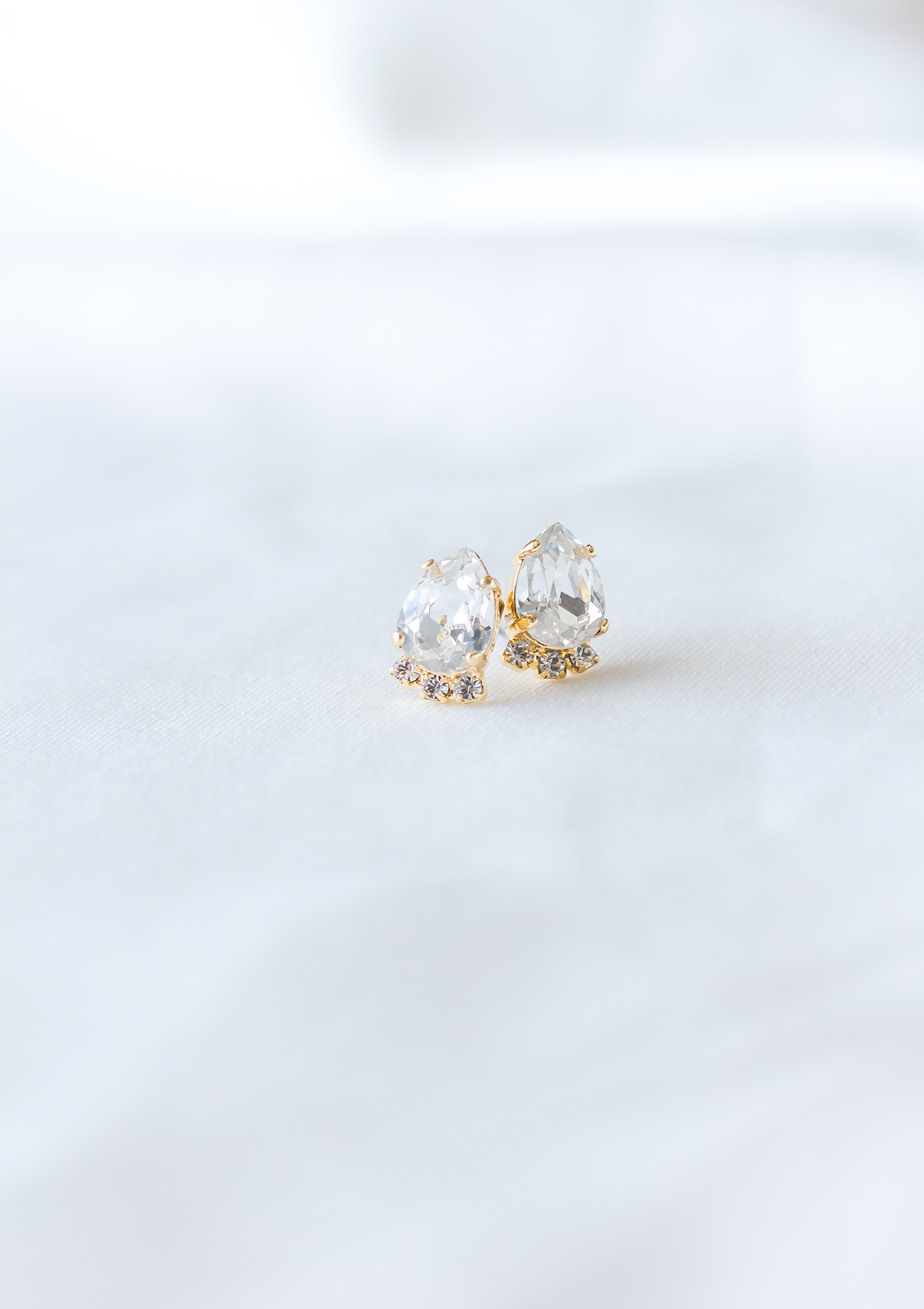 New Bree Studs to wear everyday or gift to someone special, jewelry designed and made by Sarah Gauci in Malta. 24K gold Plated.
