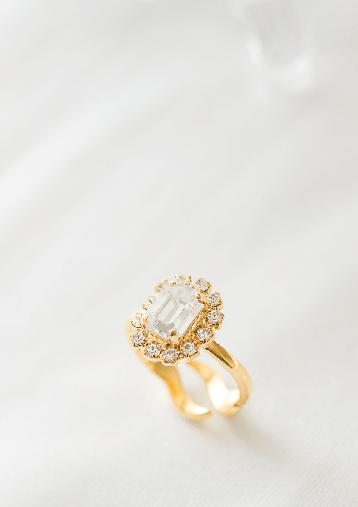 Mini Cambridge ring, jewelry designed and made by Sarah Gauci in Malta. 18K gold plated or Rose Gold. 