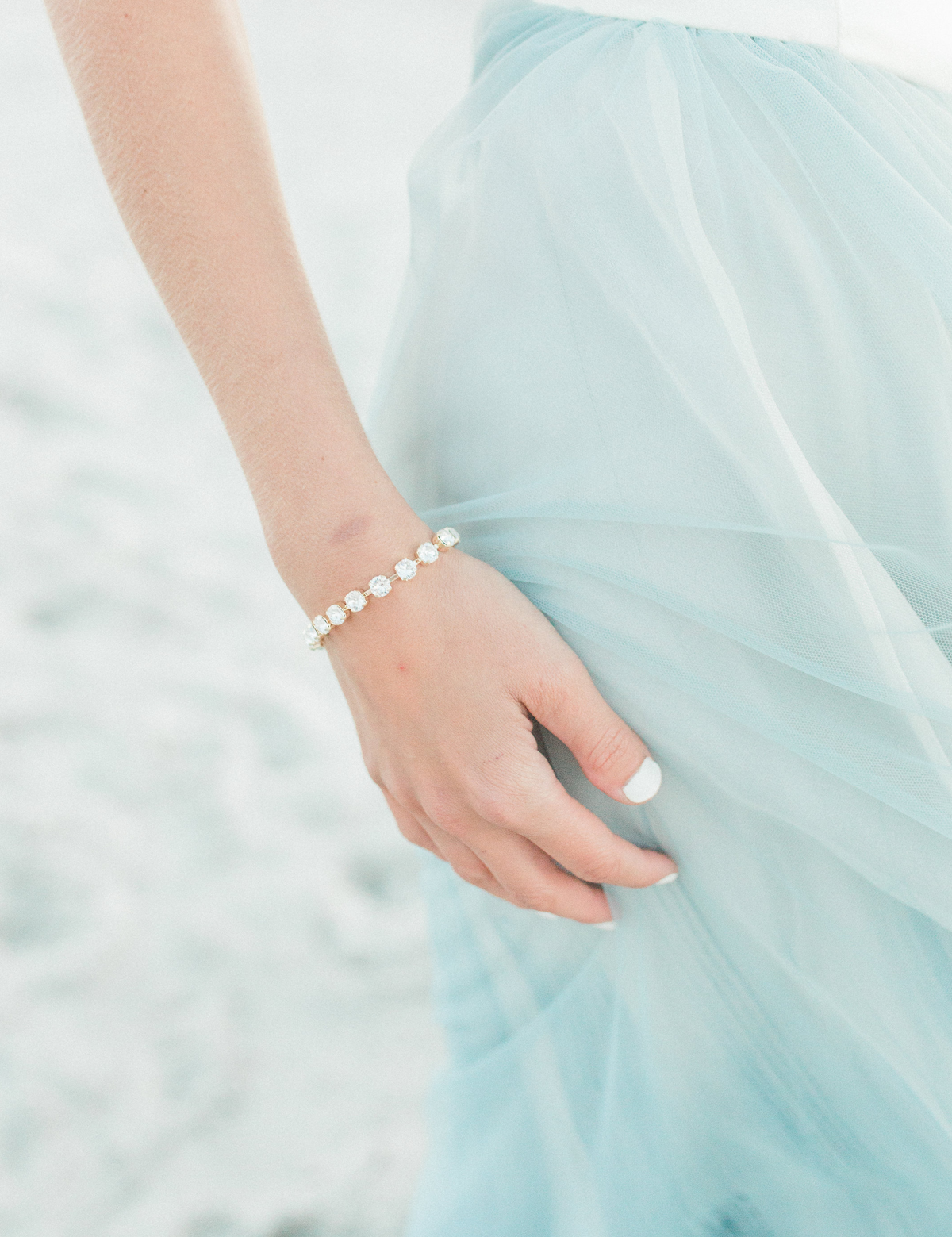 Mini Sparkling Stars Bracelet, jewelry designed and made by Sarah Gauci in Malta. 6mm Crystals. Gold Plated or Rose Gold Plated.