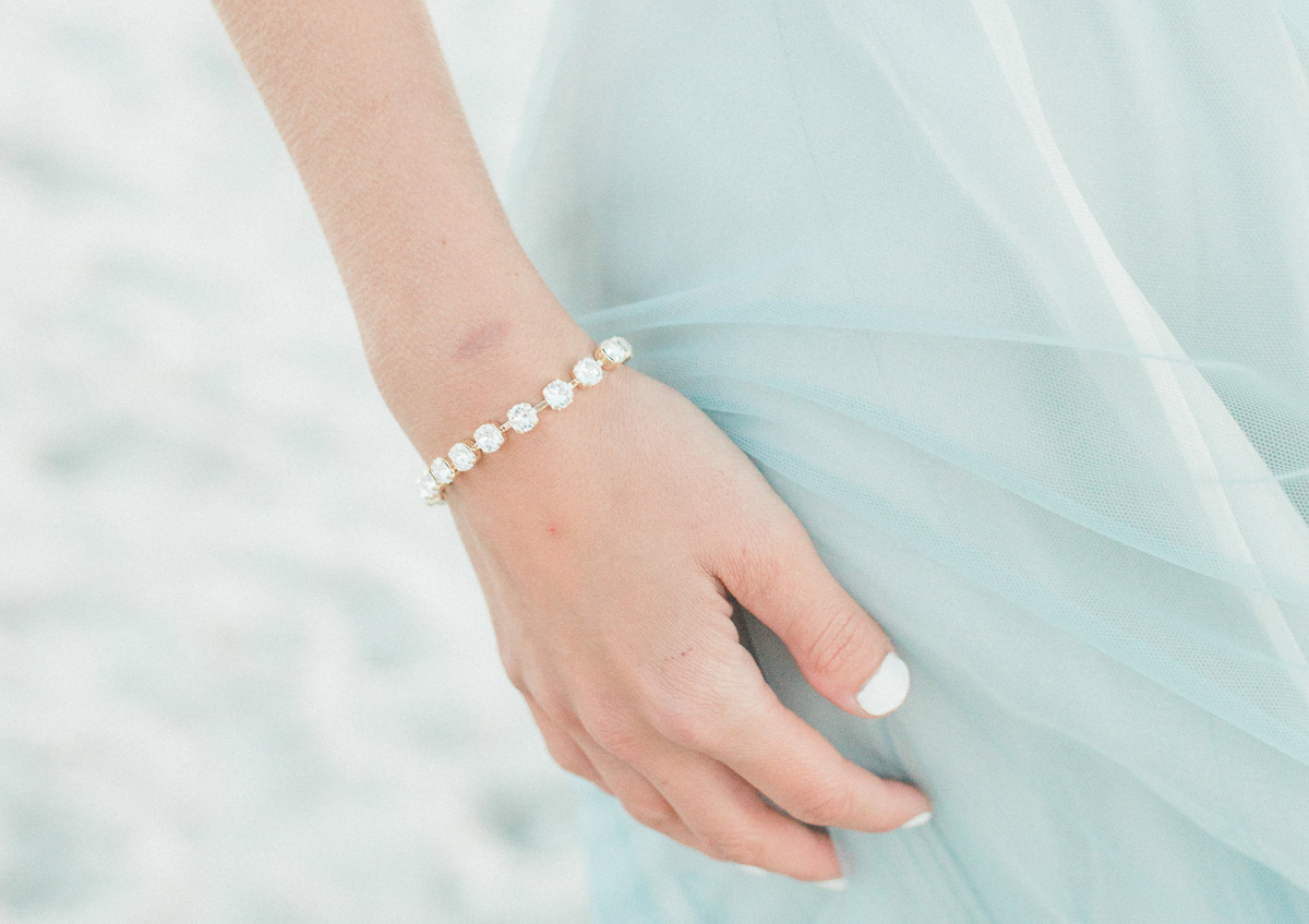 Mini Sparkling Stars Bracelet, jewelry designed and made by Sarah Gauci in Malta. 6mm Crystals. Gold Plated or Rose Gold Plated.
