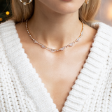 dainty crystal tennis necklace wedding necklace wedding jewelry malta wedding