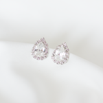 Sarah Gauci Teardrop Stud Wedding Earrings