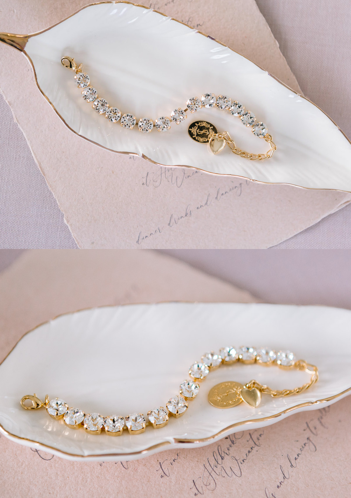 Crystal Womens Bracelet in Gold Plating by Sarah Gauci Malta